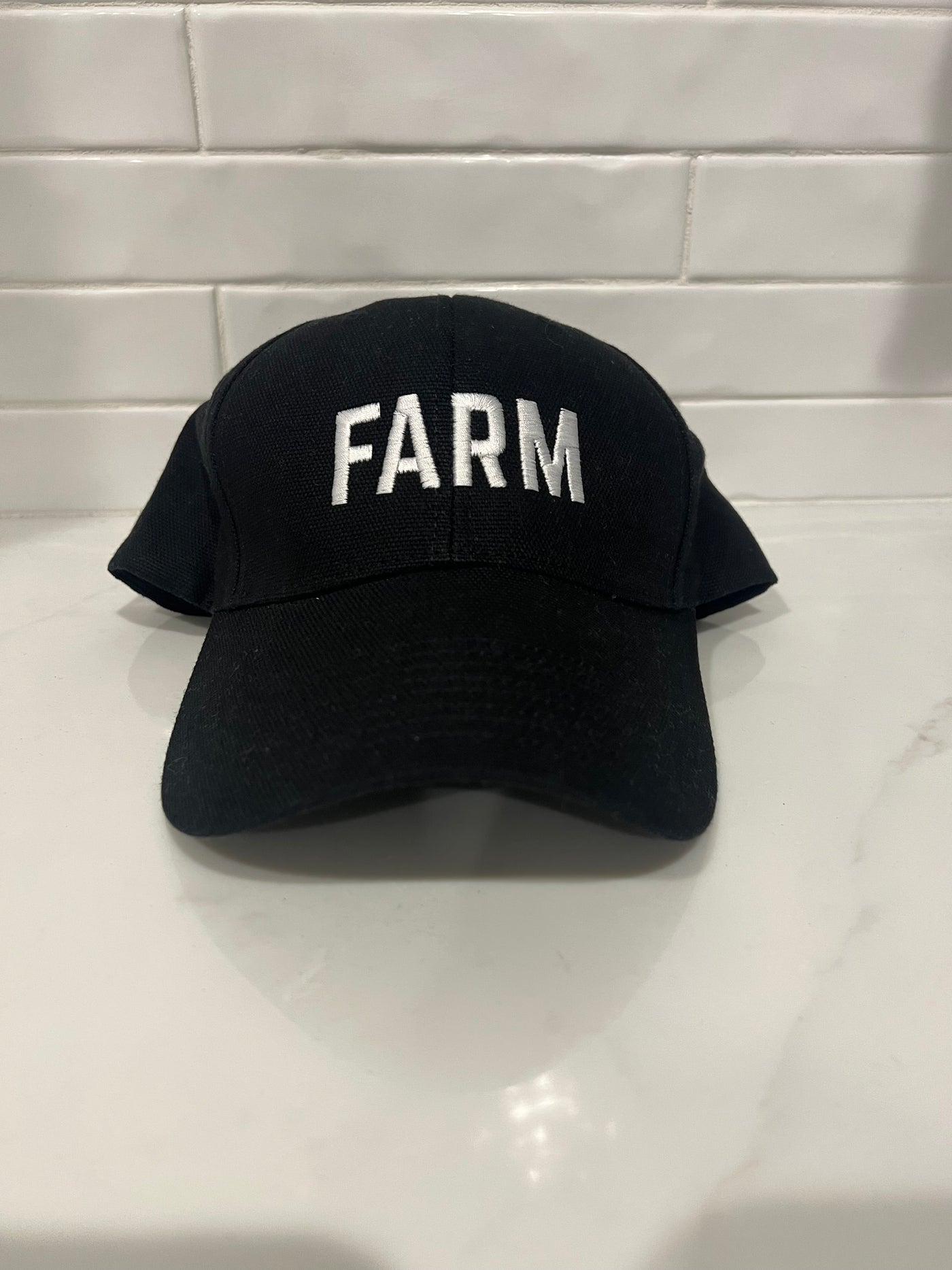 Hat - Embroidered FARM (Black)
