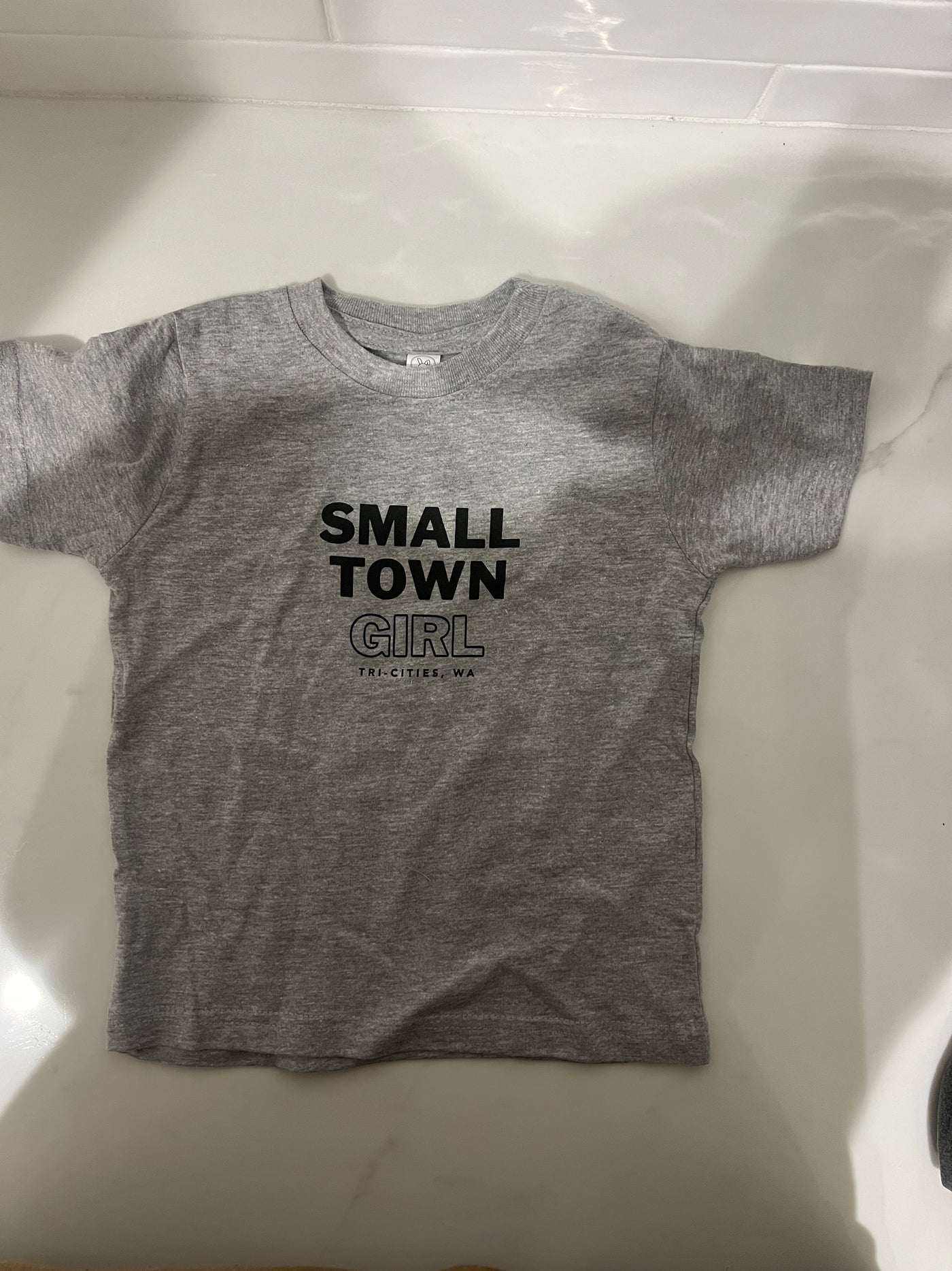 Kids Clothing - (Grey Shirt + Onesie) - Small Town Girl